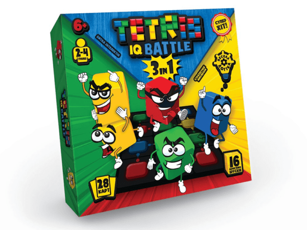 Настольная развлекательная игра «Веселая логика», серии «Tetris IQ battle 3 in 1» в коробке. 1