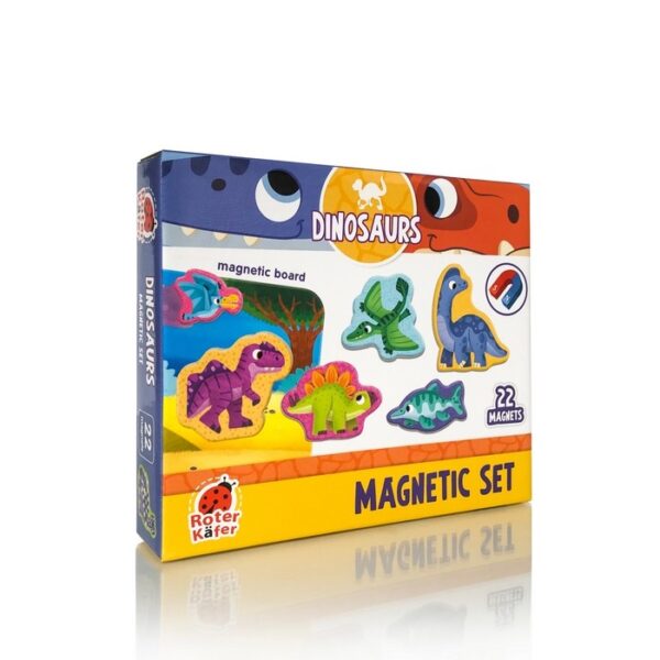 Магнитный набор с доской “Динозавры” / “Dinosaurs” в коробке
