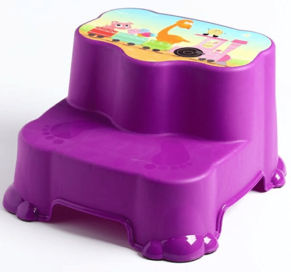 Табурет детский двухступенчатый "06104" в пакете, цвет - фиолетовый. 1