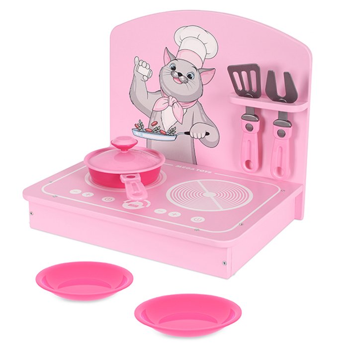 Кухня детская мини “17303” (розовая) в коробке