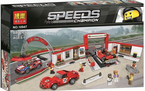 Конструктор  Speeds Champion “Гараж Феррари” (883 детали) в коробке.