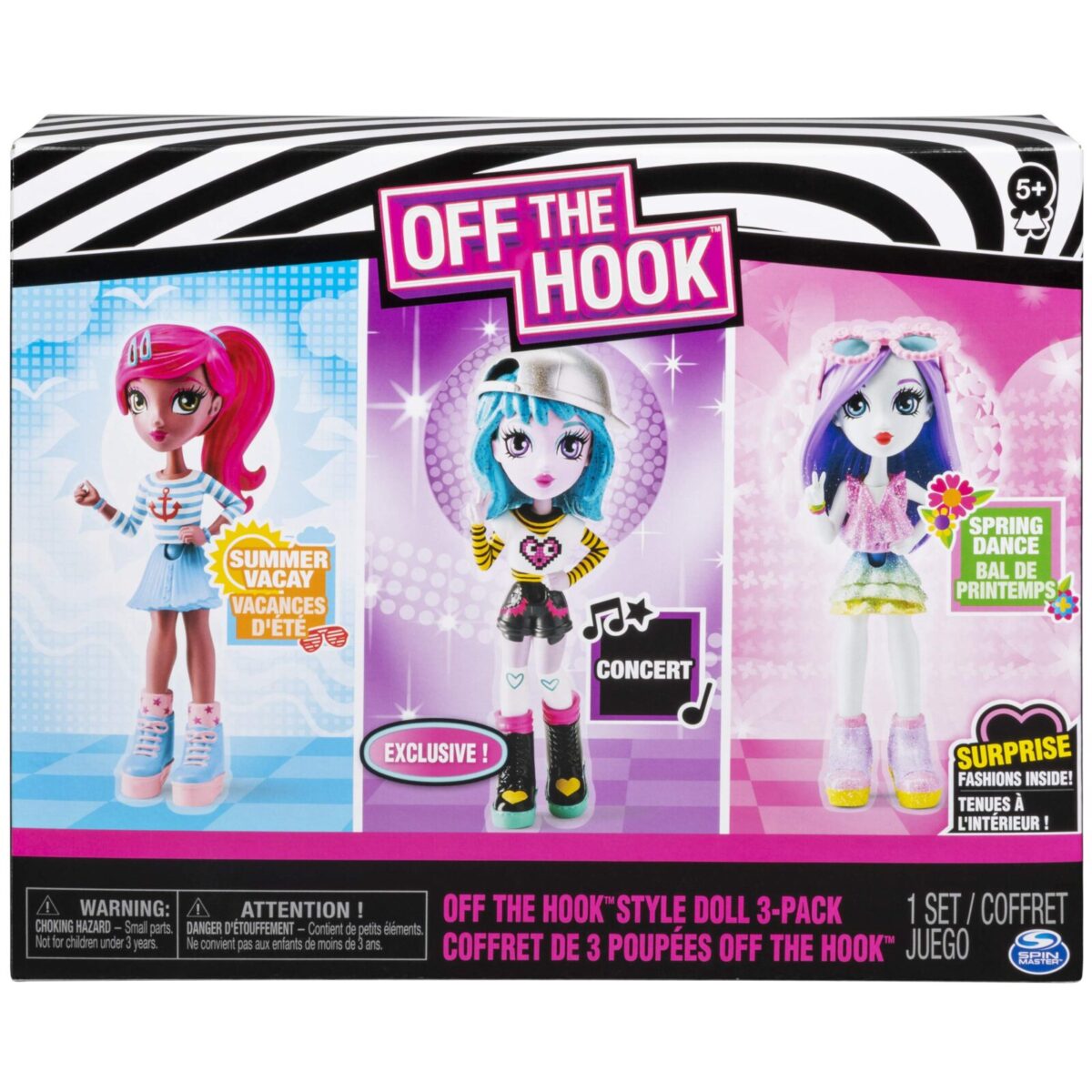 Набор 3-в-1 "Off the Hook Style Doll 3-Pack 6052021" в коробке (оригинал). 1