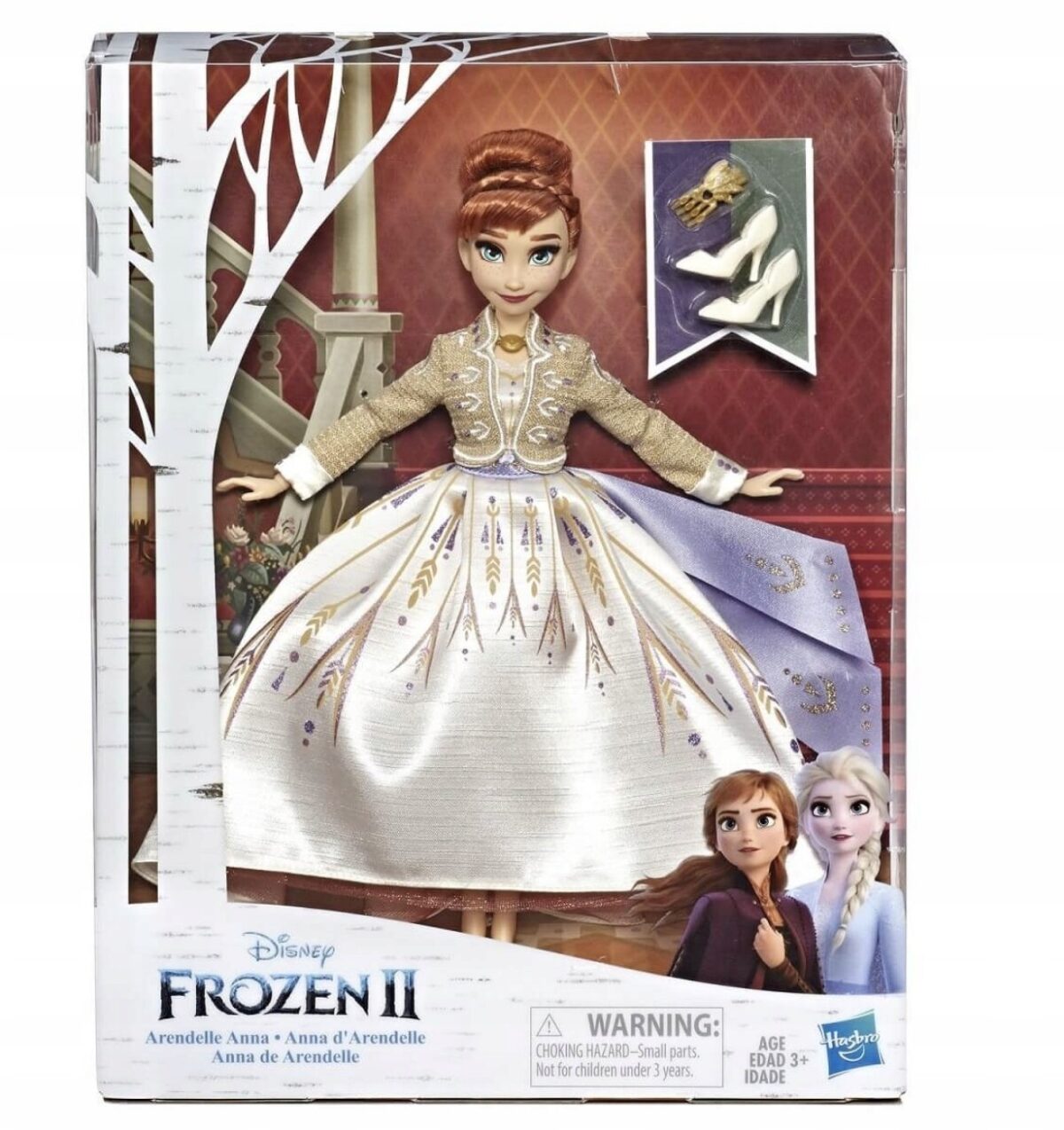 Кукла "Anna Frozen II Disney с туфлями" в коробке (оригинал). 1