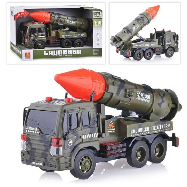 Машина инерционная "Военная техника WY650C" (свет/звук) в коробке. 1