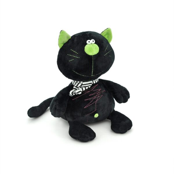Мягкая игрушка "Кот Батон" 15 см. (чёрный). 1