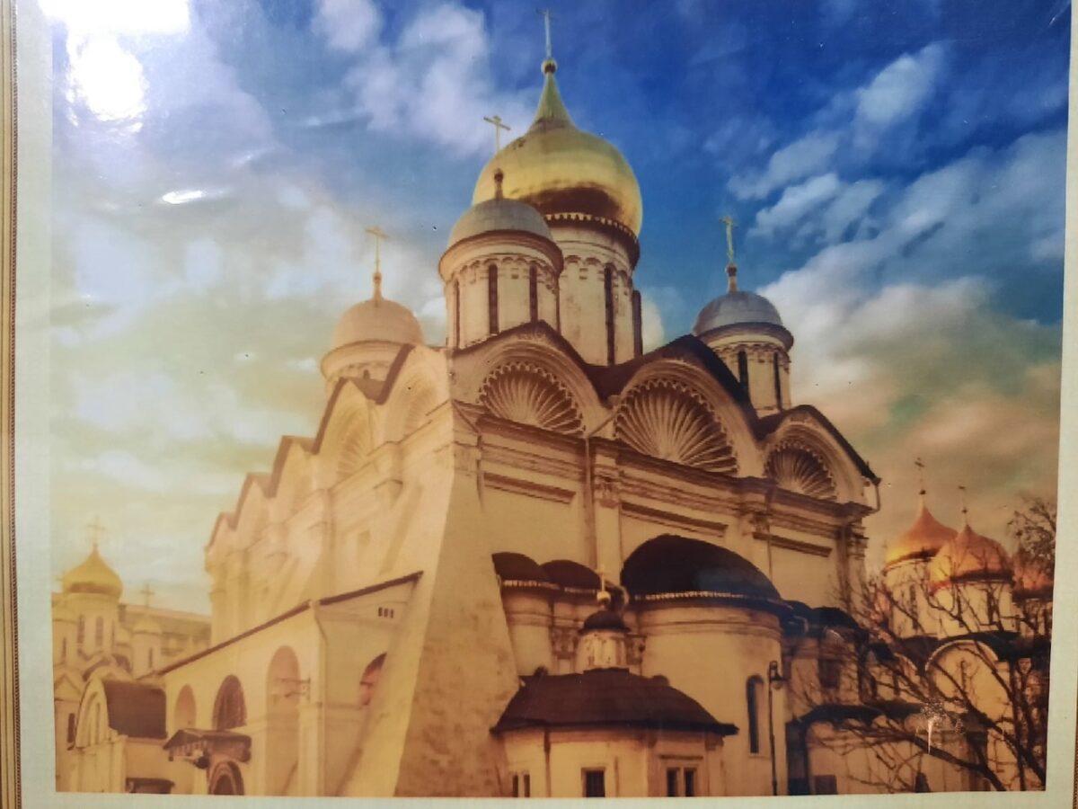 Алмазная мозаика с подрамником "Благовещенский собор в Москве". 1