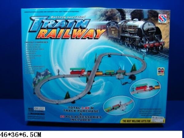 Автотрек "Train Railway 08102" в коробке. 1