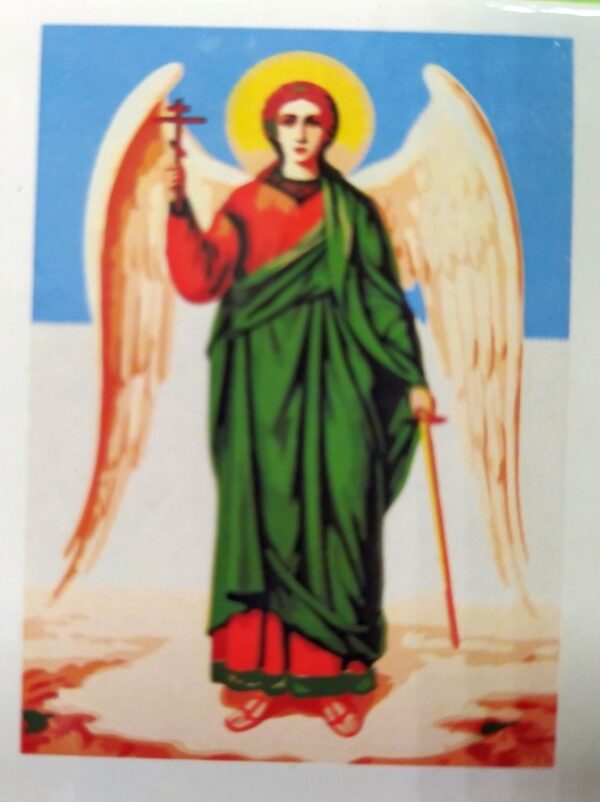 Холст с красками по номерам “Икона. Ангела-Хранителя”.
