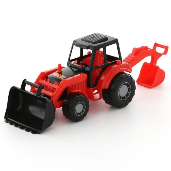 Трактор-экскаватор "Мастер", размер - 27,5 см, цвета в ассортименте.