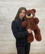 Мягкая игрушка "Медведь Бублик 1,5 коричневый, 70 см" 1