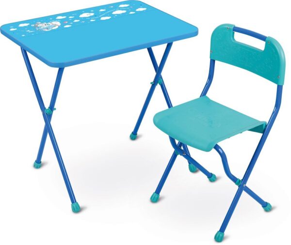 Комплект складной мебели КА2/Г, цвет голубой.