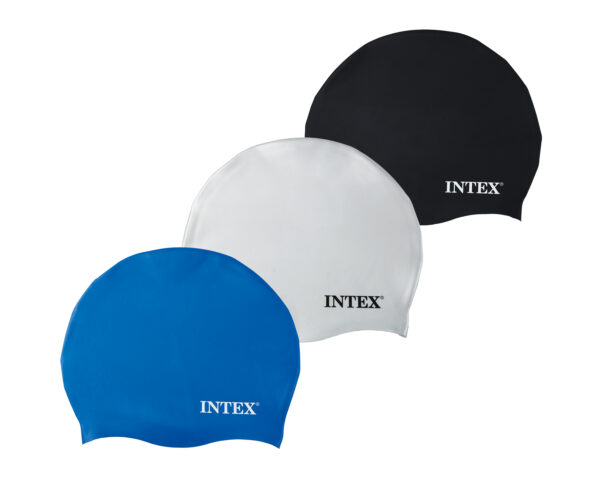 Шапочка для плавания резиновая "Intex 55991", цвета в ассортименте.