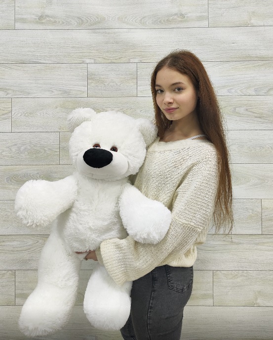 Мягкая игрушка "Медведь Бублик №2 белый" (80 см) 1