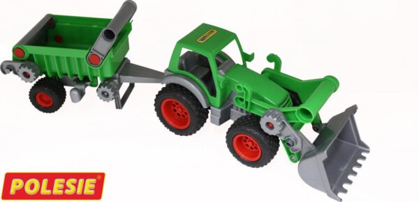 Трактор-погрузчик с полуприцепом "Фермер-техник", размер - 58 см. 1