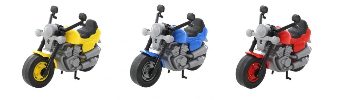 Мотоцикл гоночный "Байк" в пакете, размер - 27,5 см, цвета в ассортименте. 1