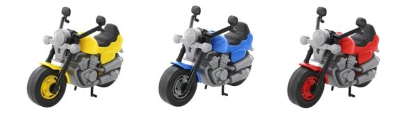 Мотоцикл гоночный "Байк" в пакете, размер - 27,5 см, цвета в ассортименте.