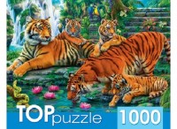 Пазлы РК toppuzzle 1000дет ХТП1000 2160 Семейство тигров
