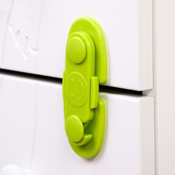 Блокиратор для дверей шкафов, цвет зелёный 2586853