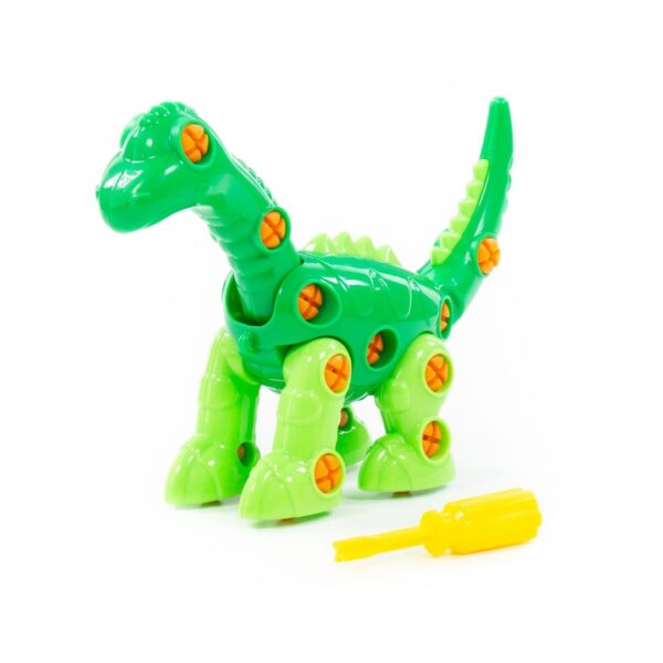 Конструктор динозавр "Диплодок" (35 элементов) в пакете.