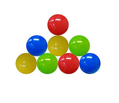 Набор цветных шариков для сухого бассейна (8шт.) в пакете