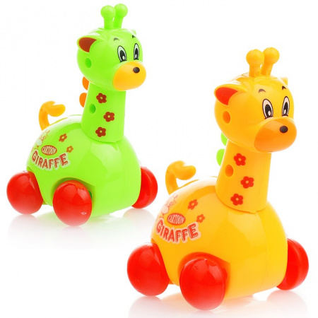 Заводная игрушка "Жираф 620-1" в пакете, цвета в ассортименте.
