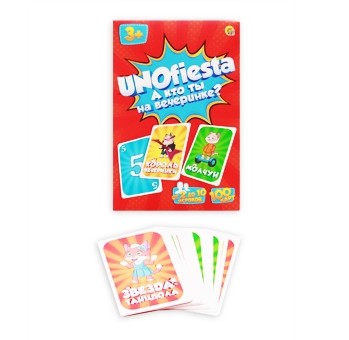 Настольная карточная игра "UNOfiesta" в коробке. 1