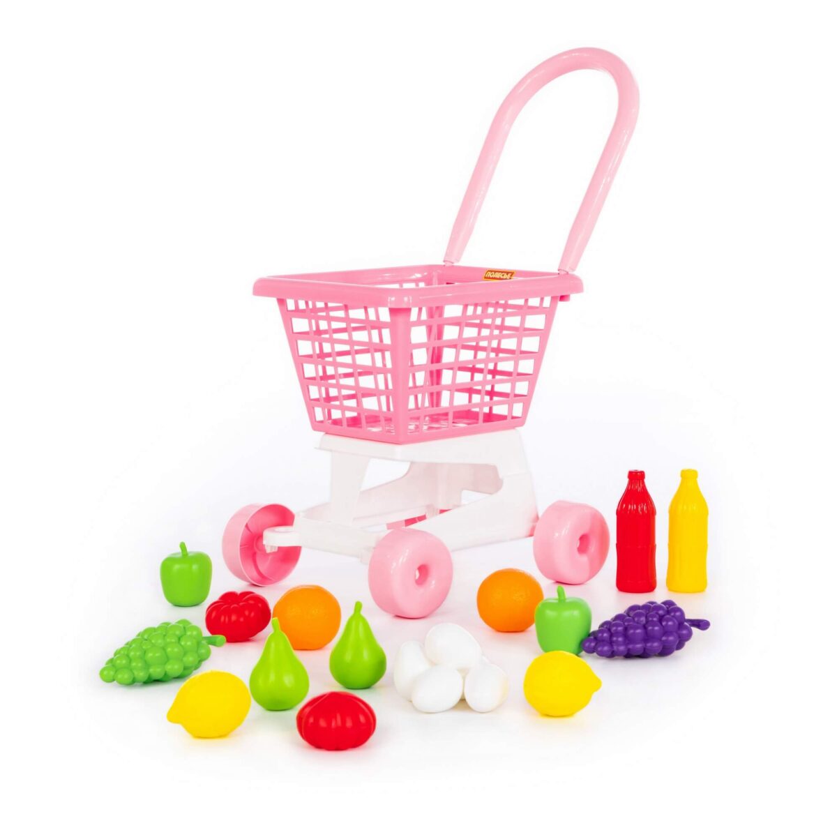 Тележка с набором продуктов "Supermarket" №1 розовая (68477) 1