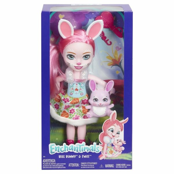 Кукла "Enchantimals Bree Bunny большая" в коробке (оригинал). 1