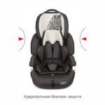 Удерживающее устройство для детей SIGER "Стар ISOFIX" (9-36 кг), цвет - серо-бежевый, зебра 2