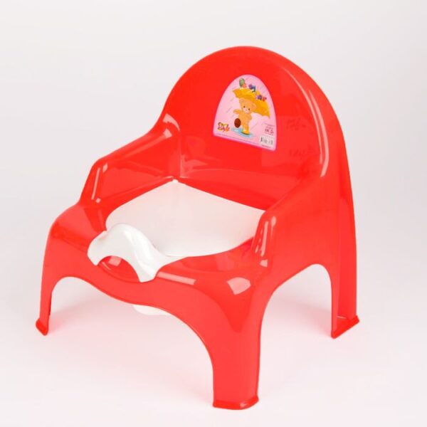 Кресло-горшок для детей со съёмной вставкой "11102" в пакете, цвет - красный.