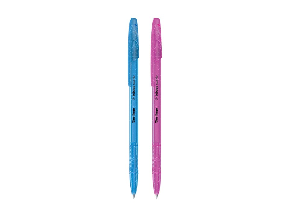Ручка шариковая Berlingo Tribase Sparkle синяя (арт.CBp_70962)