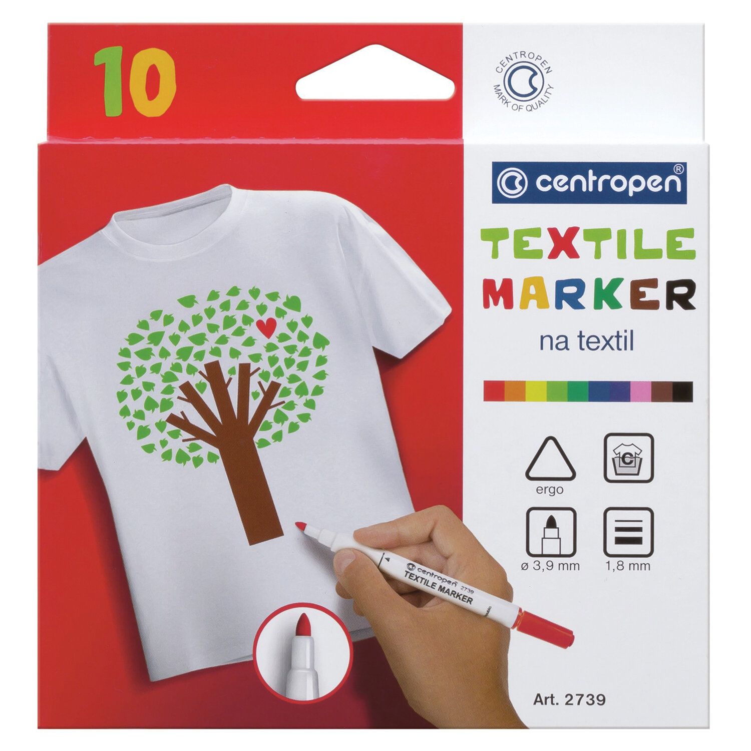 Набор маркеров для ткани Centropen Textil Marker купить в Донецке ...