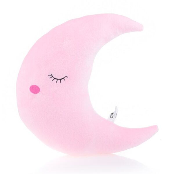Мягкая игрушка-подушка "Луна", цвет - розовый.