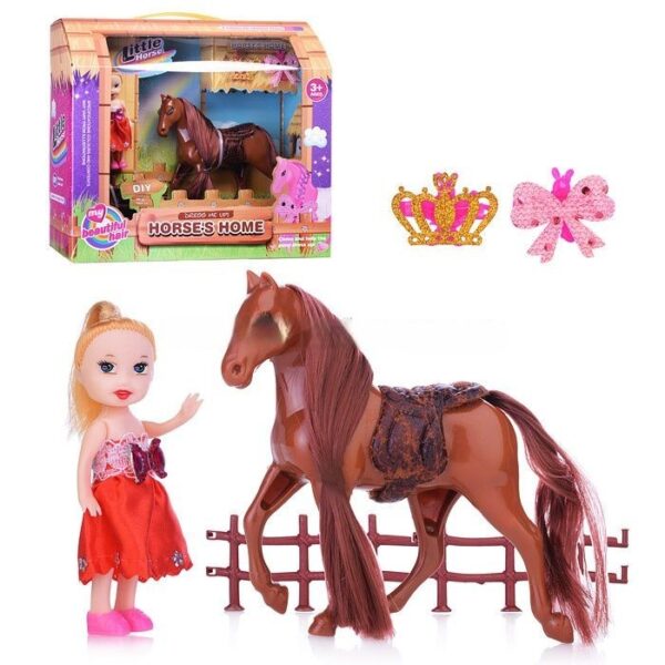 Лошадь с аксессуарами "horses home" (6106 3) в коробке