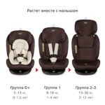 Удерживающее устройство для детей "Siger Престиж ISOFIX" (0-36 кг), цвет - шоколад. 2