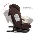 Удерживающее устройство для детей "Siger Престиж ISOFIX" (0-36 кг), цвет - шоколад. 3