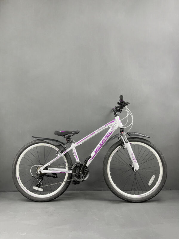 Велосипед горный "MaxxPro 26" PMIRAGE N2605-5", цвет - бело-фиолетовый