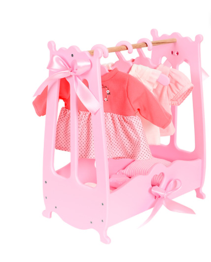 Вешалка для кукольной одежды "Diamond Princess" (розовая) в коробке. 1