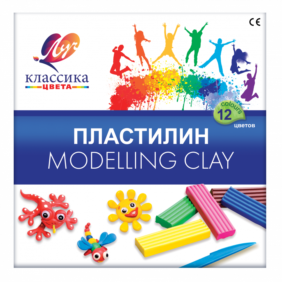 Пластилин Луч "Классика" 12 цветов 10 842 купить в Донецке, Макеевке, ДНР