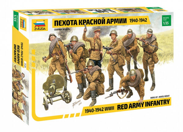 Сборная модель "Пехота Красной Армии 1940-1942г" в коробке. 1