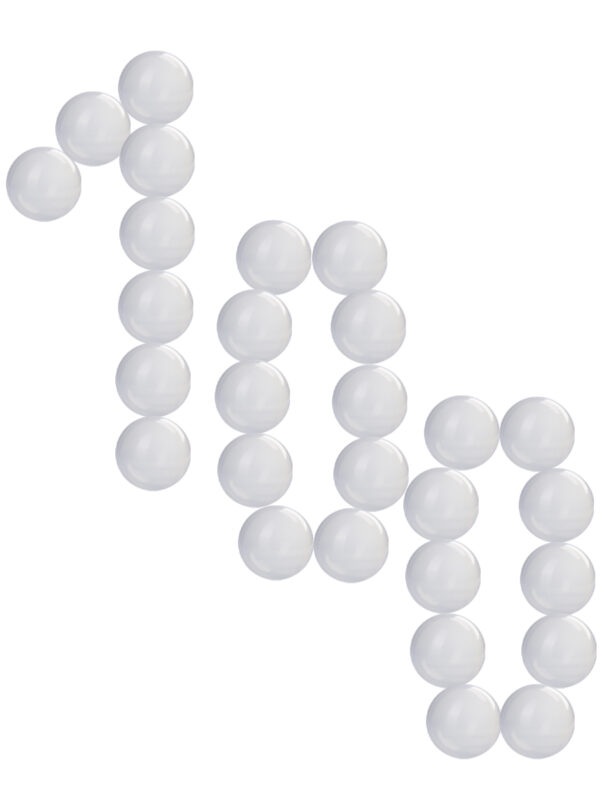 Шарики пластик "Пузырики", цветные 100 шт,  д=85мм  (арт. И-3633)