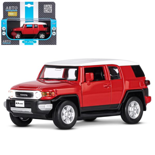 Машина металлическая  "Toyota FJ Cruiser, красный" (JB1251289) в кор. 1