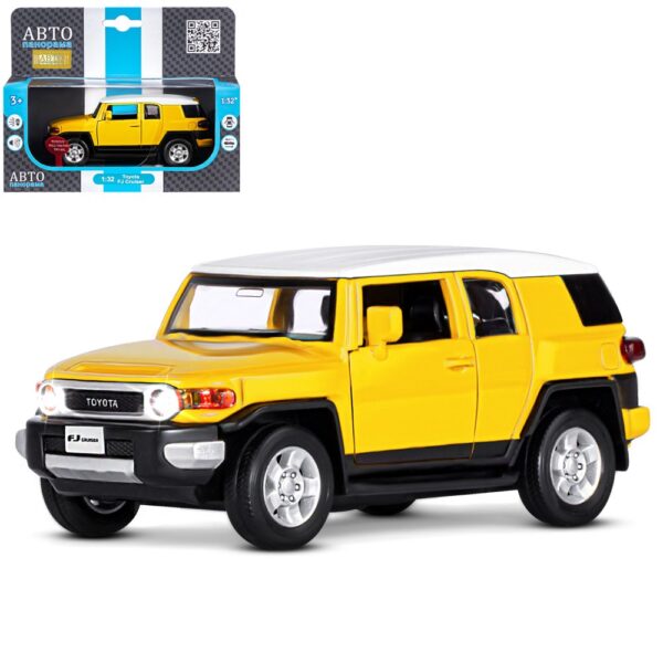 Машина металлическая "toyota fj cruiser, желтый" (jb1251389) в кор.