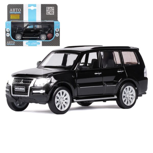 Машина металлическая "Mitsubishi Pajero 4WD Turbo, черный" (JB1251431) в кор. 1