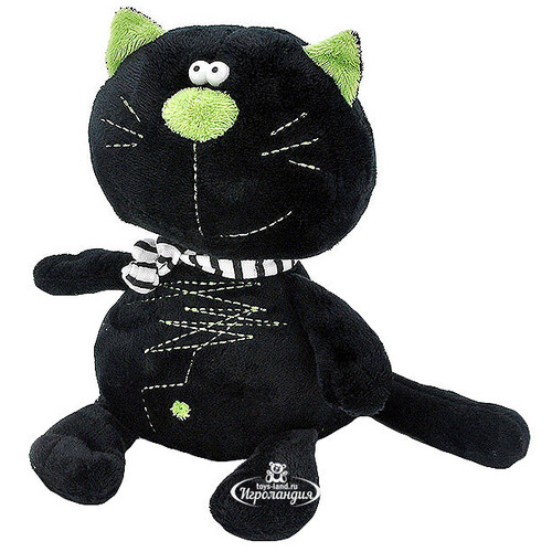Мягкая игрушка "Кот Батон" 30 см. (чёрный).