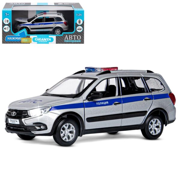 Машина металлическая "LADA GRANTA CROSS Полиция"  (JB1251202) в кор.