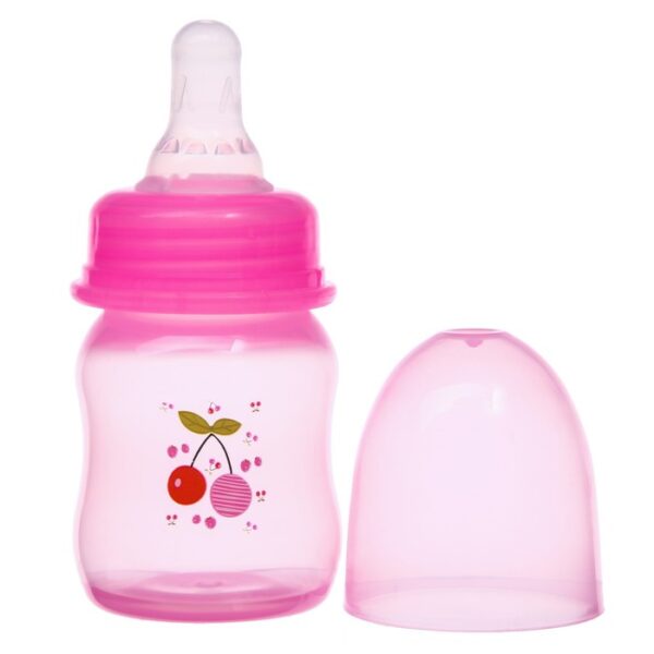 Бутылочка для кормления цветная "2825274" (60 мл), цвета для девочек в ассортименте.