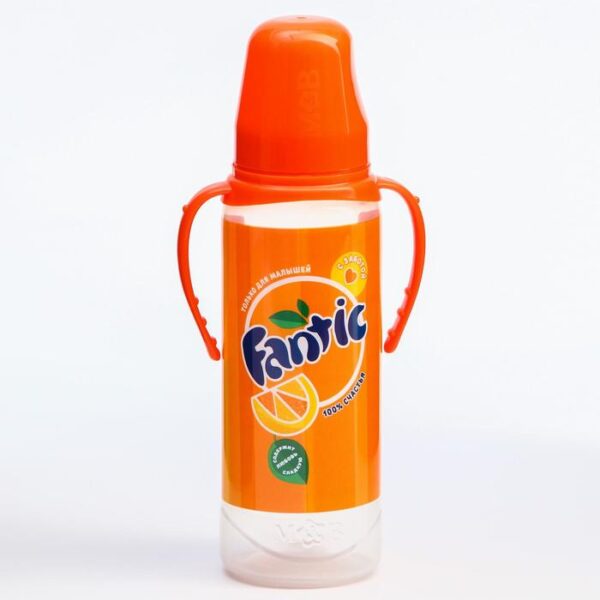 Бутылочка для кормления с ручками "fantic 5399862" (250 мл).
