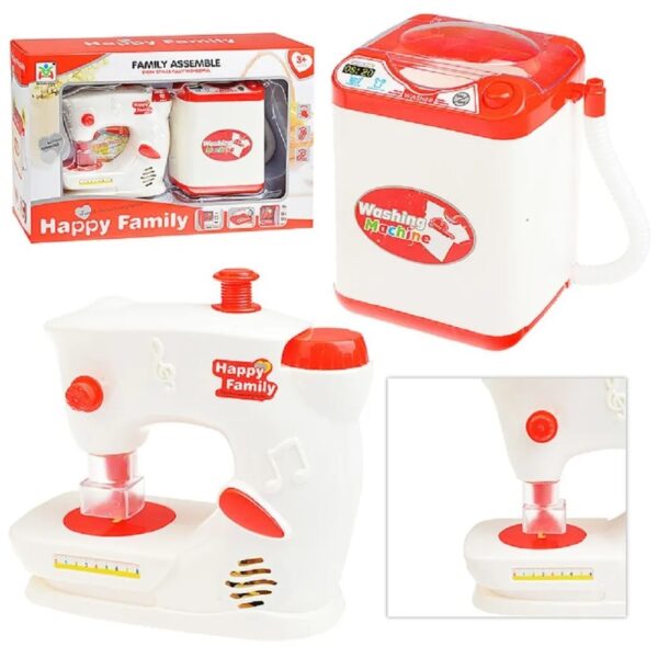 Швейная машинка и стиральная машинка функциональные "Happy Family" (LS8270K) в кор. 1