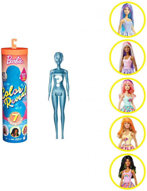 Кукла "Barbie Color Reveal"  в тубусе (оригинал).